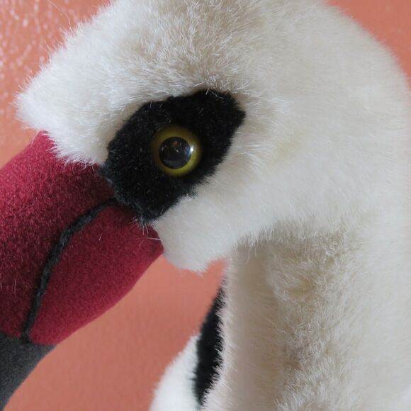 Vintage Russ Berrie Plush White Stork FLAUBERT Caress Soft Pets 23" Stuffed Bird - Picture 11 of 16